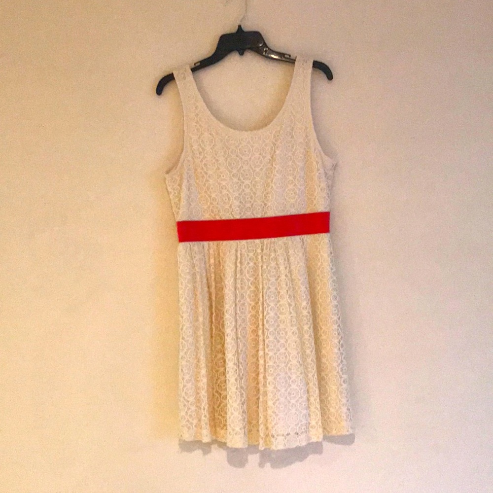 Charlotte Russe ivory lace dress